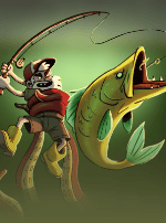 Rabid Randy Gone Fishing-bg